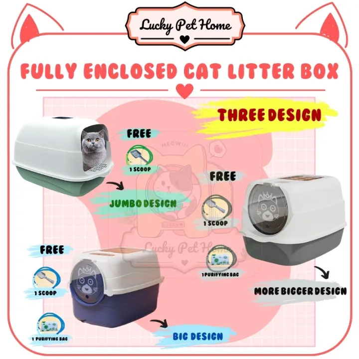 Cat litter and base plate Hot sale ☞ Cat Litter Tlet ly Enclosed Cat