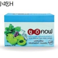 ◈UECOF Spearmint Flavor Herbal Candy ยูอี คอฟ ลูกอม ผสม มะขามป้อม กลิ่นสเปียร์มินท์ จำนวน 1 กล่อง บรรจุ 20 ซอง (20x19068)✦