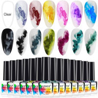 SUPWEE 14PCSlot Gel Nali Polish Set Blooming Gel Watercolor Ink Flower Effect Gel Quick Dry Semi Permanent Gei Nail Varnish Art