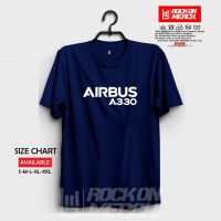 เสื้อเชิ้ตเครื่องบิน Airbus A330โลโก้สุดเท่-Rock On