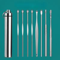 6/8PCS Stainless Steel Earpick Ear Cleaner Spoon Ear Care Cleaning Tool Earwax Removal Kit Ear Pick Vax Remover Clean Health