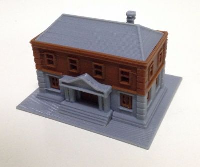 Outland Models City Government Department Police Station Z Scale 1:220 Railroad