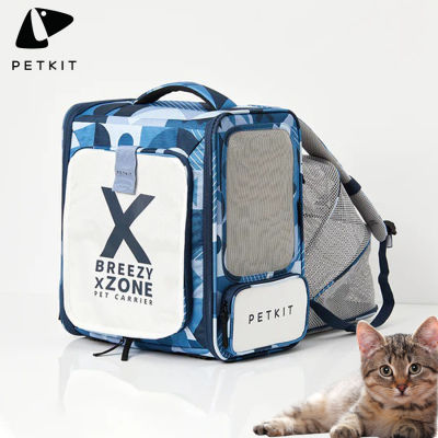 กระเป๋าแมว กระเป๋าเป้สัตว์เลี้ยง กระเป๋าสัตว์เลี้ยง PETKIT Breezy X-ZONE กระเป๋าสัตว์เลี้ยง กางออกได้ ระบายอากาศดี Pet Bag Petitz