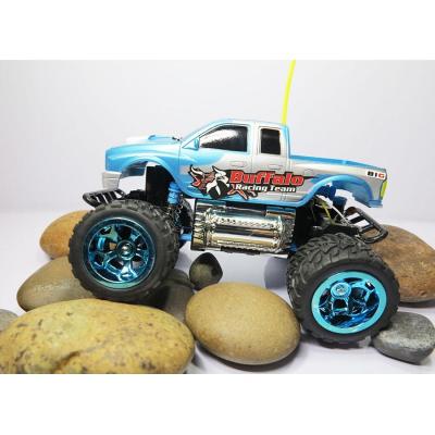 รถบังคับวิทยุ Super Giant 4WD Monster Truck อัตราส่วน 1:16 วิ่งได้ทุกสภาพพื้นผิว มีไฟหน้า – ZONERTOY  สีฟ้า ล้อฟ้า