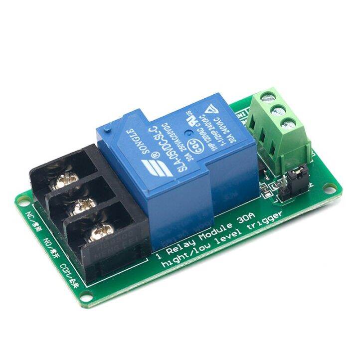 ONE 1 channel relay module 30A with optocoupler isolation 5V 12V 24V ...