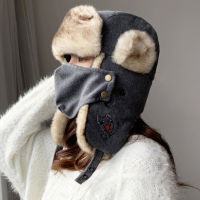 2021HT2876 Russian Hat Thick Warm Women Winter Hat Ladies Earflap Trapper Snow Ski Cap Female Mask Ushanka Fur Hat Women Bomber Hat