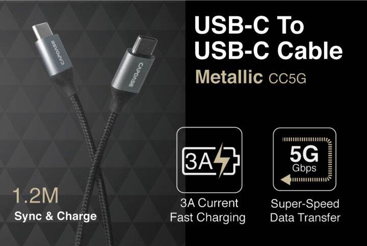 capdase-metallic-cc5g-usb-c-to-usb-c-sync-amp-fast-charge-cable-1-2m