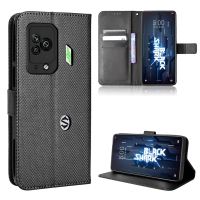 เคสฝาพับสำหรับ Xiaomi Black Shark 5 Pro 5G Xiaomi แท่นวางโทรศัพท์พับได้ BlackShark 5 Pro เคส PU หนังกลับแบบกระเป๋าสตางค์