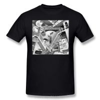 2023NewEscher T เสื้อ MC Escher เสื้อยืดผ้าฝ้ายสนุก Tee เสื้อบุรุษแขนสั้นพิมพ์ Plus ขนาด Streetwear Tshirt