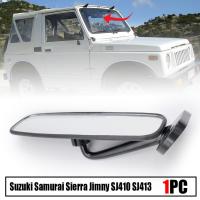 กระจกในเก๋ง กระจกมองหลัง กระจกในรถ รุ่น ซูซุกิ ซามูไร SUZUKI SAMURAI SJ410 SJ413  ปี 1980 - 1998 สีเทา 1 ชิ้น