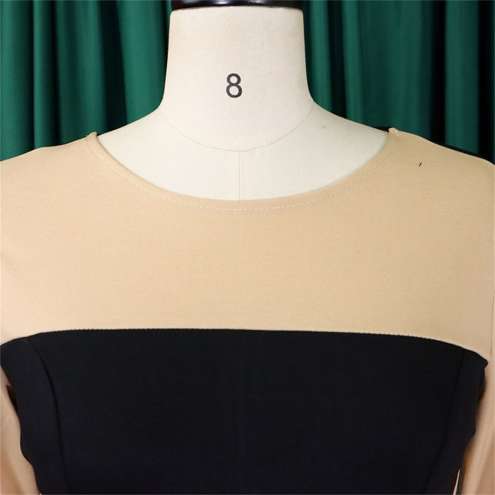 ขนาดพิเศษชุดผู้หญิงเน้น2023บล็อกสีครึ่งแขน-เสื้อสูทสตรีเสื้อผ้ากุลสตรีขนาดพิเศษ