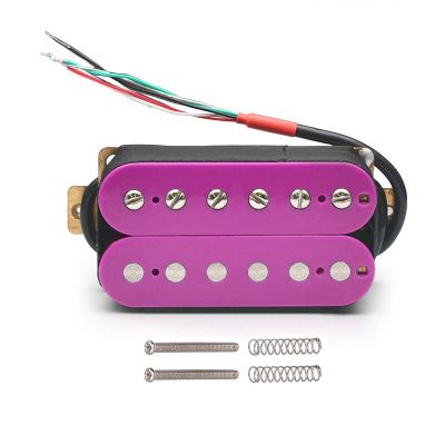 Humbucker Electric Guitar Pickup Coil Spliting Pickup Humbucker Dual Coill Pickup 4 Conduct Cable N-7.5K/B-15K Output Purple