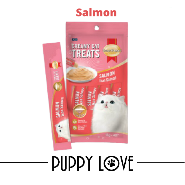 SmartHeart Creamy Cat Treat Salmon 15g x 4 | Lazada