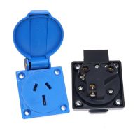 ☸◇⊙ 15A Australian Standard Power socket with Cover NZ AU Industrial Outlet IP44 Waterproof Power Connector Electrical Socket