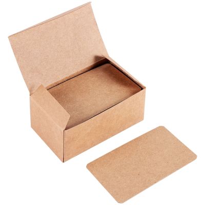 100pcs Blank Kraft paper Business Cards Word Card Message Card DIY Gift Card