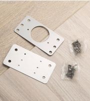 ∏✷☬ 2 Piece Pack Stainless Steel Hinge Repair Piece Cabinet Door Kitchen Damage Repair Reinforced Fixed Plate Bracket Kit