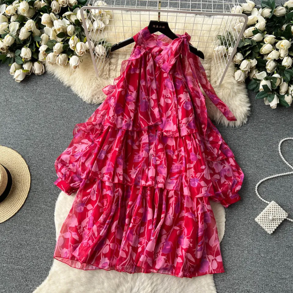 Chiffon umbrella outlet dress