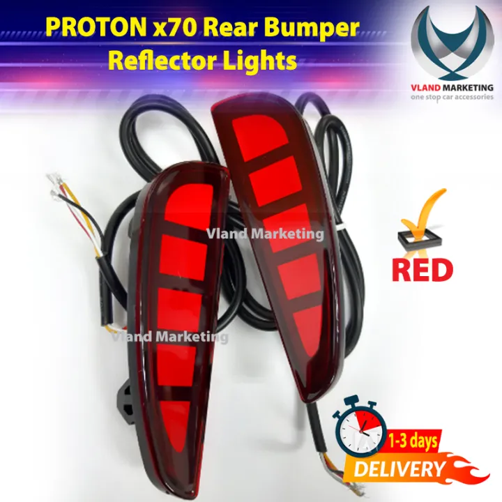 PROTON x70 Rear Bumper Reflector Lights | Lazada