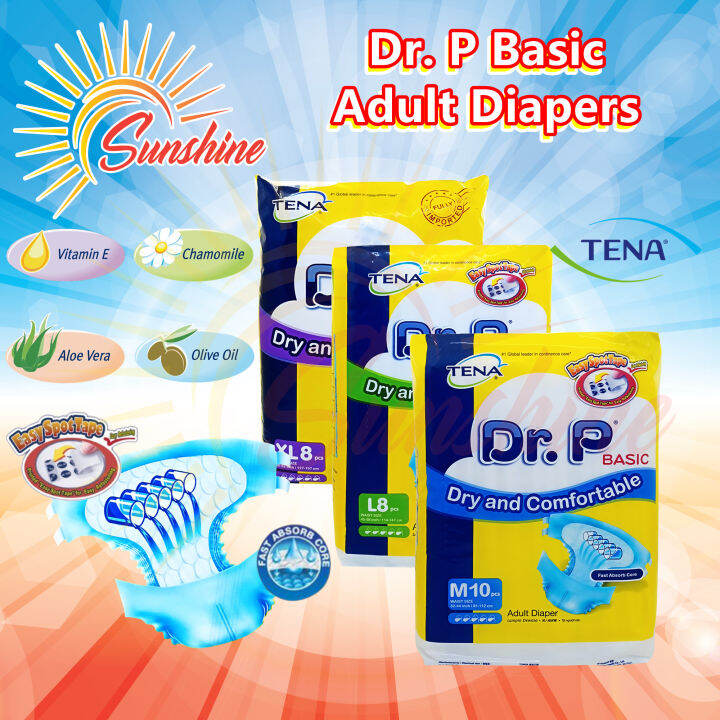 Tena Dr. P Adult Basic Diapers Lazada