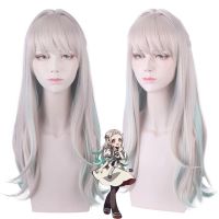 Anime Toilet-Bound Hanako-Kun Long Wig Akane Aoi Cosplay Wig Role Play Powder Mixed Purple 75Cm