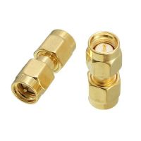 2Pcs Copper SMA Male To SMA Male Plug RF Coaxial Adapter Connector Electrical Connectors