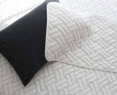 [CHERRY AND HARRY] Heat Dissipating Cooling Pillow Cover For Summer - Herringbone pattern - Free Size - 100% Korean-made High Quality Duraron Yarn - 50*70cm - 1ea