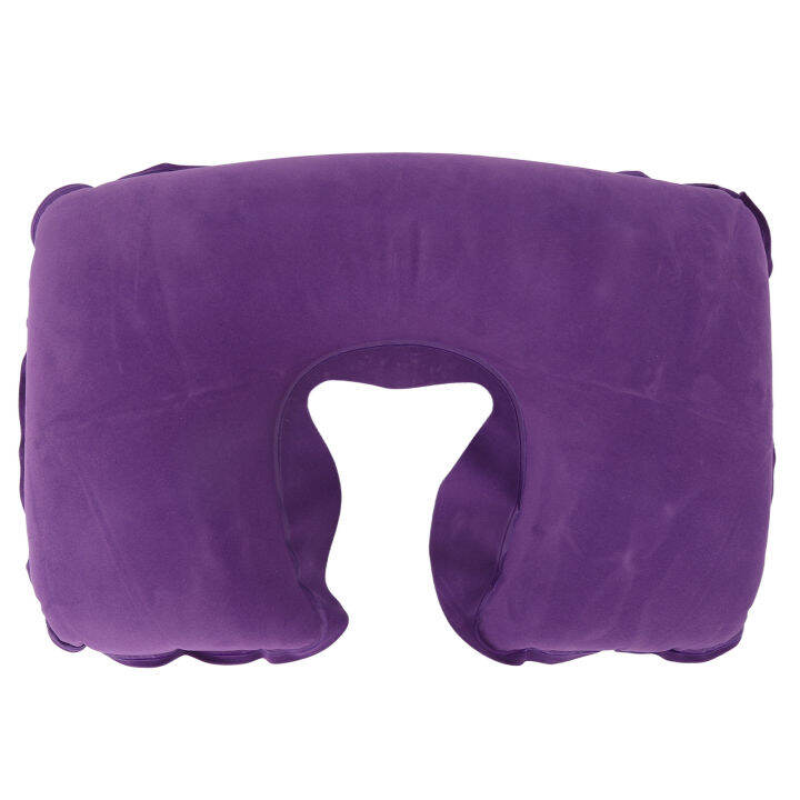 Inflatable Neck Pillow, Airplane Pillow Ergonomic Design U Shaped Wide