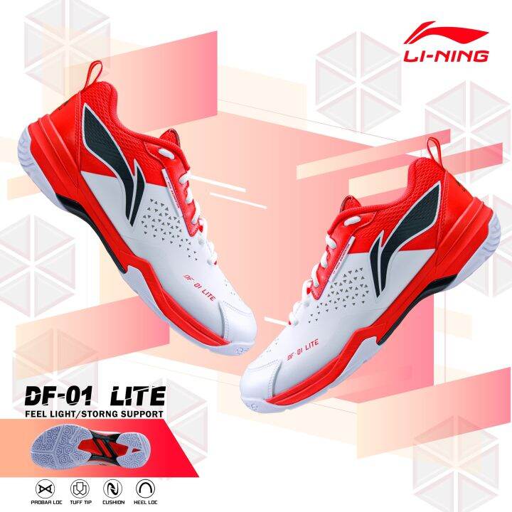 Li Ning รองเท้าแบดมินตัน Df 01 Lite Ayzt005 Badminton Shoes Th 0301