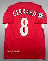 (Retro) เสื้อฟุตบอลย้อนยุค ลิเวอร์พูลเหย้า ปี 2005 +GERRARD 8+อามลูกบอลแชมเปี้ยนลีค