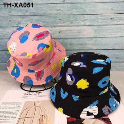 Hat female fisherman hat printed mens summer sun fashion all-match street double-sided basin male hip-hop