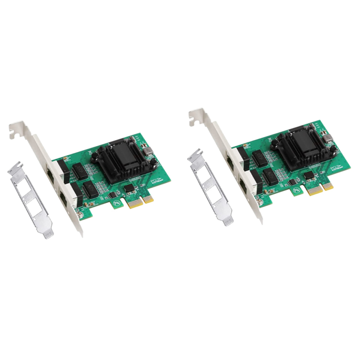 2X 2Port Gigabit PCIe Network Card 1000M Dual Ports PCI Express