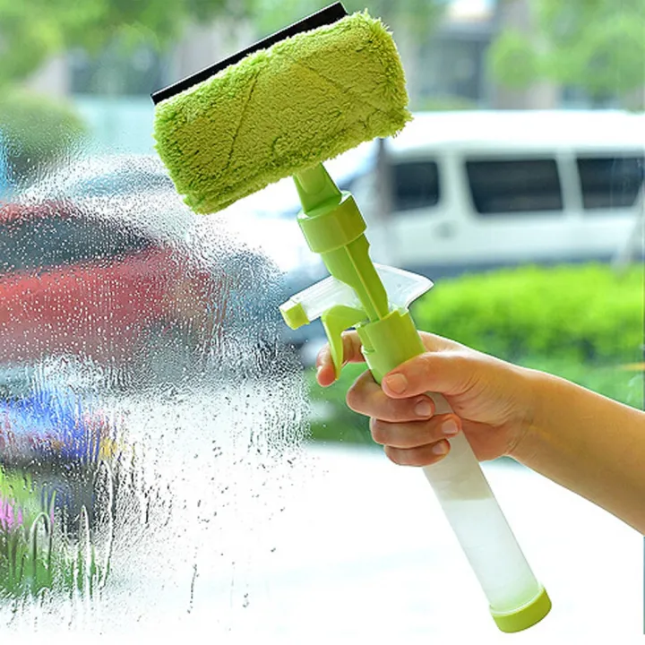 Car Wiper, 3 in 1 DoubleSided Water Spray Glass Cleaner Car Wash Wiper