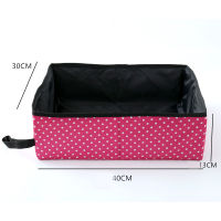 Waterproof Foldable Cat Litter Box Simple Outdoor Portable Travel Puppy Cats Dogs Toilet with Dot Supplies