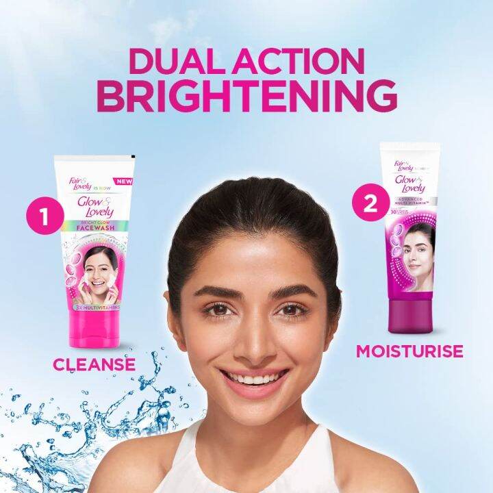 Fair & Lovely Bright Glow Face Wash 100g Lazada