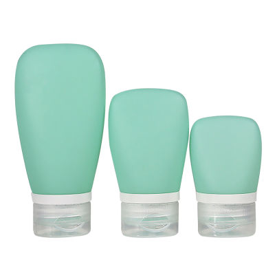 60ML 38ML Portable Shower Gel Shampoo Cosmetic Jar BPA-free Wash Bottle Empty Bottle 90ML Silicone