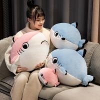 ✣✆☇ Shark Plush Pillow ตุ๊กตาฉลามน่ารัก ตุ๊กตาอ่อนน่ารักเหมาะสำหรับเป็นของขวัญวันเกิด