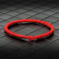 Lucky Red Thread Rope Amulet Woven Bracelets Friendship Bracelet Anklet Good Lucky Charm Handmade Buddha Jewelry For Women Men