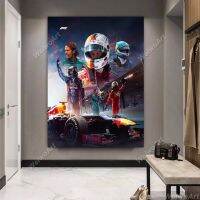 โปสเตอร์ F1แชมเปี้ยน Sebastian_Vettel ภาพพิมพ์ผ้าใบสูตร1ตำนานภาพวาดรถแข่งของเล่นตกแต่งห้องศิลปะติดผนังของขวัญแฟนมอเตอร์สปอร์ต1ชิ้นกรอบไม้ด้านในหรือไร้กรอบ (หรือสีดำอะลูมินัมอัลลอยกรอบ)