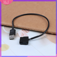 【HJ】 2x PC Fan 4 PIN 12V ถึง5V USB 2.0อะแดปเตอร์เชื่อมต่อ D6O5