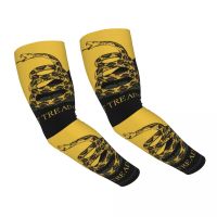 Libertarian Gadsdens Flag Ancap Flag Sports Compression Arm Sleeves Warmer Men Women Sun UV Protection Tattoo Cover Up Running Sleeves