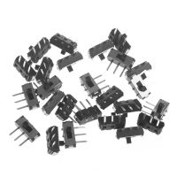 【✆HOT】 SCP MALL 25ชิ้น/เซ็ต MSK-12D19 G2 SPDT 1P2T SMD 3ขาแผง PCB สวิทช์ชนิดสไลด์แนวนอน