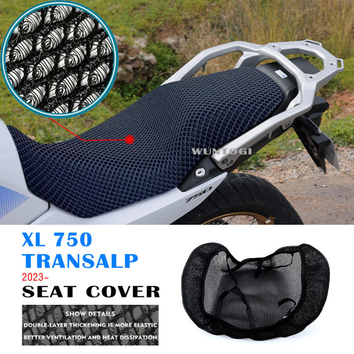 รถจักรยานยนต์ที่นั่งสำหรับ-honda-xl-750-xl750-transalp-2023ที่นั่งป้องกันเบาะ3d-airflow-seat-cover-transalp-750xl