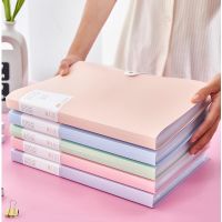 A4 30/60/80/100 Pages Plastic Budget Binder File Folder Documents Booklet Leaflet Student Office Desk Supplies Organizer