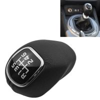 Cars 6 Speed Black Leather Car Styling Gear Shift Knob Lever Shifter Pen Stick For Kia Rio 5 2012 2013 2014 2015 Spot goods