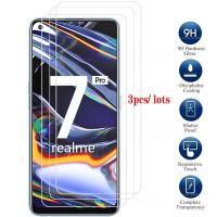 3Pcs glass realme 7 pro protective glass on the for oppo realme realmy 7pro real me 7 pro realme7pro screen protector film 6.4