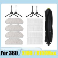 13Pcs Main Side Brush Mop Cloth HEPA Filter for 360 X100 / X100Max Robot Vacuum Cleaner Spare Accessories