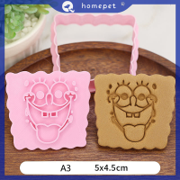 ? Homepet Creative Cookie Mold การ์ตูน DIY รูปร่างน่ารัก3D เครื่องตัดคุกกี้ความดัน