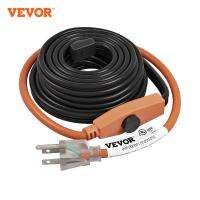 สายนำความร้อน VEVOR 12ฟุต7W 120V สำหรับอุปกรณ์ท่อที่มีเทอร์โมสตัทในตัวปกป้องท่อพีวีซีโลหะและลวดพลาสติก