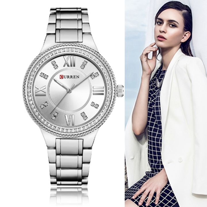a-decent035-curren-women-watchwatch-for-female-fashion-ladies-wristwatches-iced-out-dimaond-reloj-mujer-silverclock