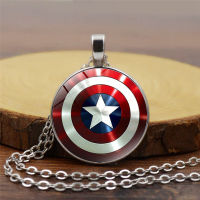 1pcs Shield Fashion Necklace Super Hero Cosplay Props Metal Pendant For Men Women Accessories Jewelry Gifts